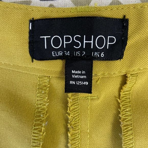TOPSHOP Yellow Trousers - Picture 8 of 11